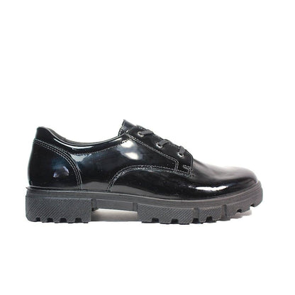 Ricosta STACY Leather Patent School Shoes (Black) 33-39