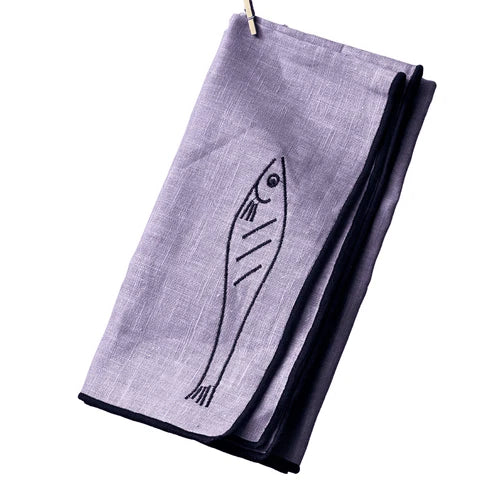 Maegen 2pk Linen Napkins Fish