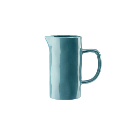 Stoneware Small Jug Petrol Blue
