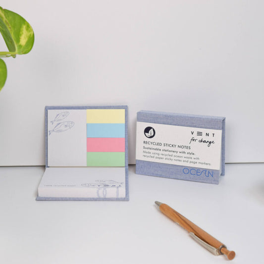 Ocean Sticky Notes Blue