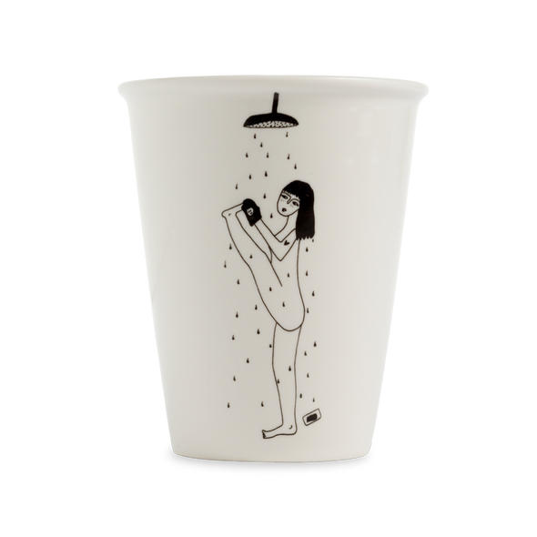 Porcelain Cup Yoga In The Shower