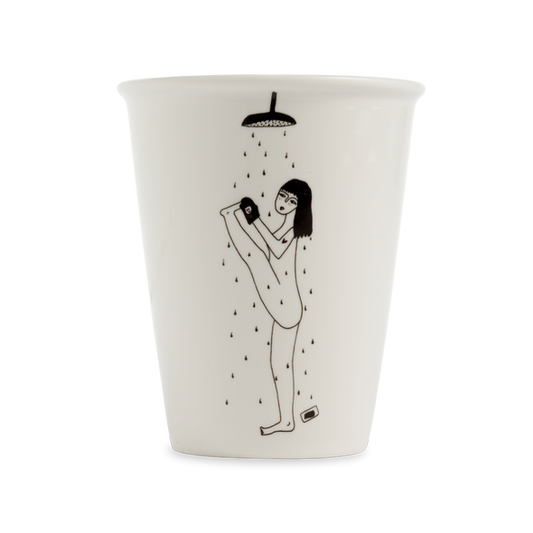 Porcelain Cup Yoga In The Shower