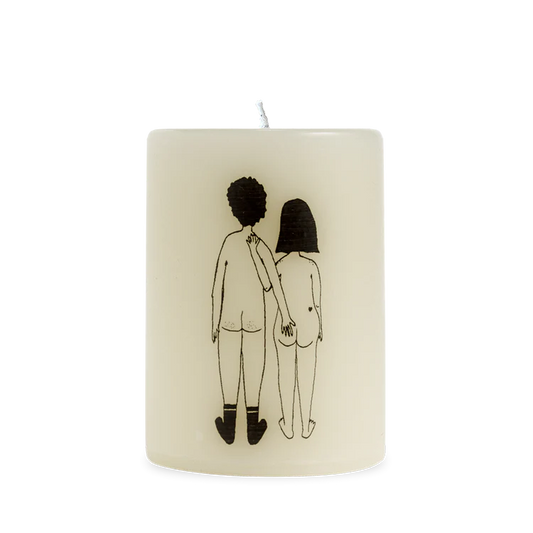 Helen B Candle Naked Couple Back