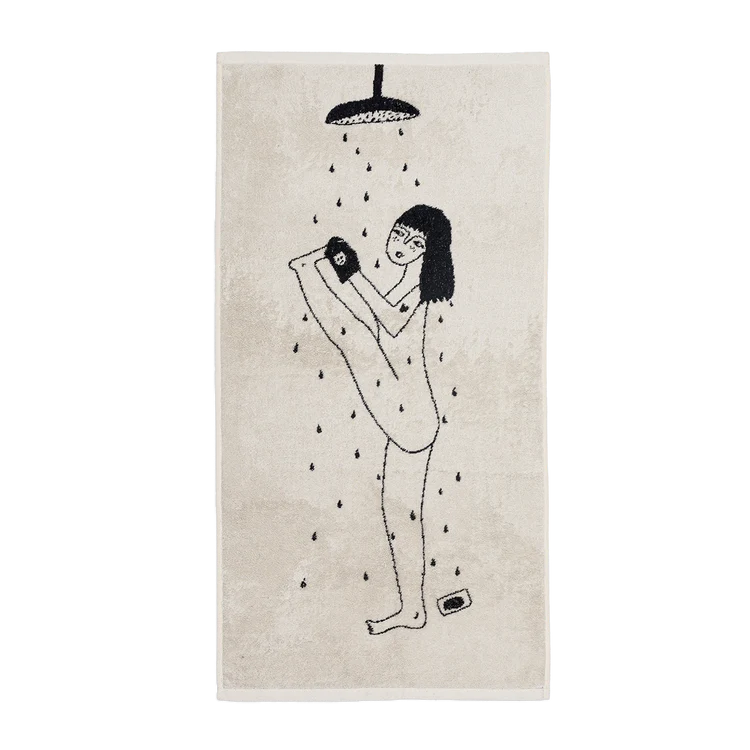 Set of 2 Towels - Yoga In The Shower