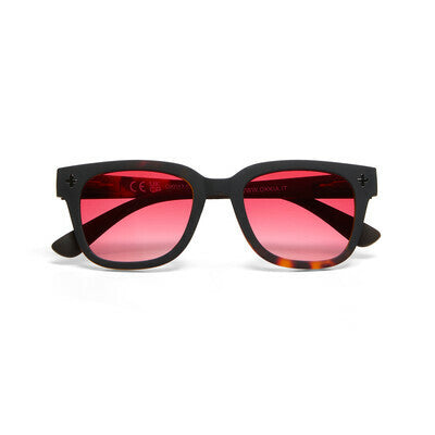 Giovanni Sunglasses (Havana Black/Red Lenses)