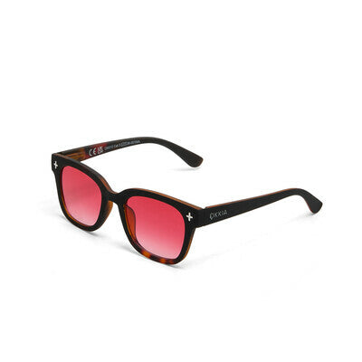 Giovanni Sunglasses (Havana Black/Red Lenses)