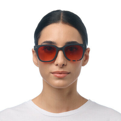 Giovanni Sunglasses (Havana Black/Red Lenses)