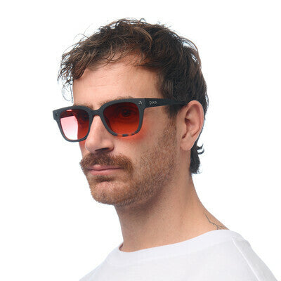 Giovanni Sunglasses (Havana Black/Red Lenses)