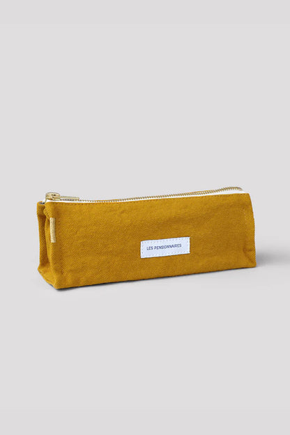Pencil Case Organic Cotton - Saffron Yellow