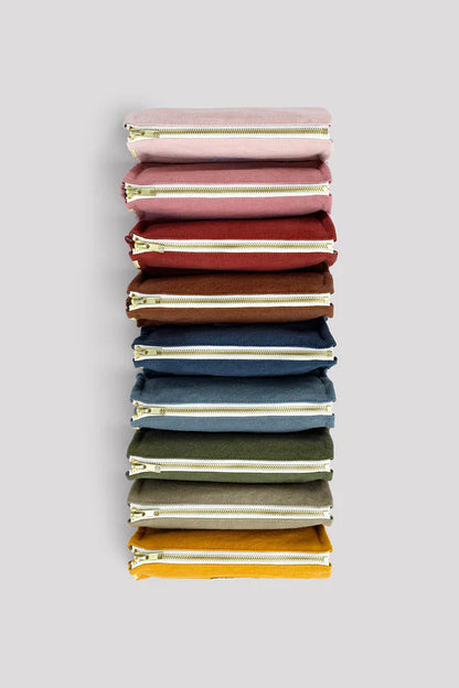 Pencil Case Organic Cotton - Caper Green