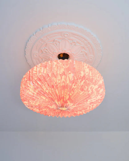 Origami Lampshade Saucer Indian Toile