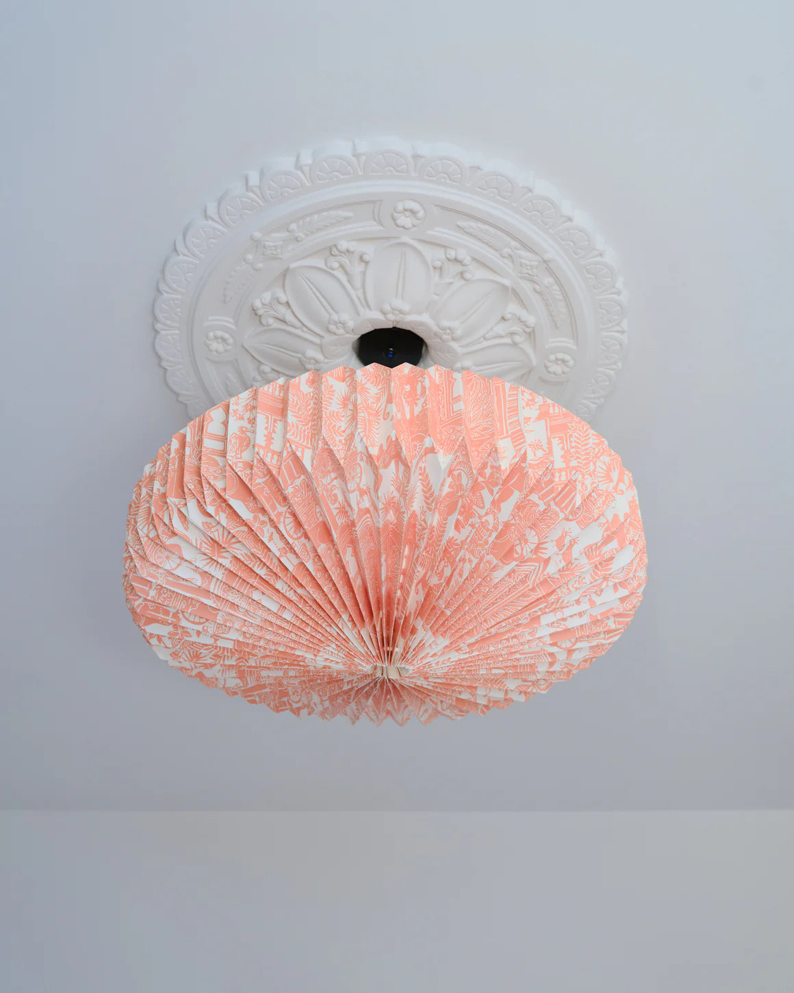 Origami Lampshade Saucer Indian Toile