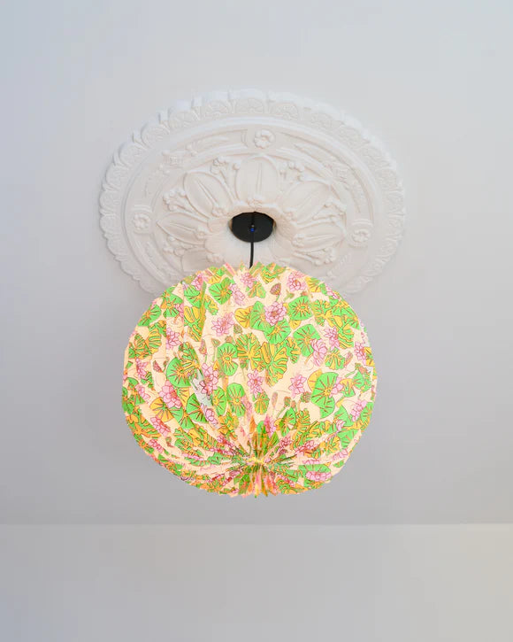 Origami Lampshade Globe Waterlilies