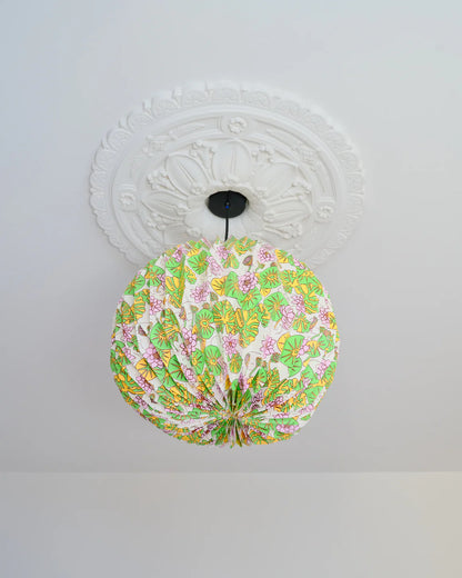 Origami Lampshade Globe Waterlilies