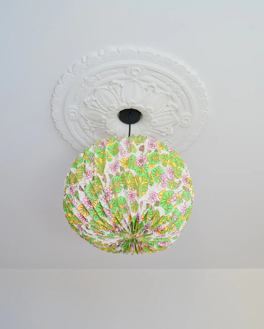 Origami Lampshade Globe Waterlilies