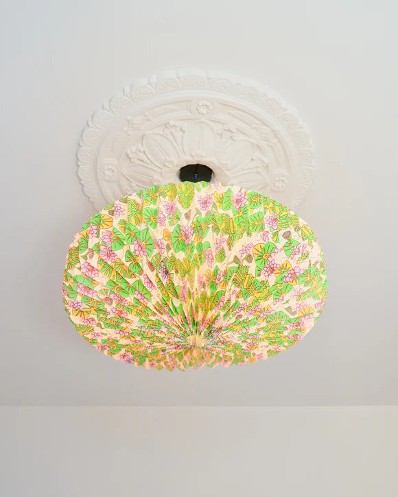 Origami Lampshade Saucer Waterlilies