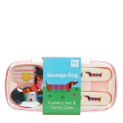 Childrens Cutlery Set Sunny Sausage Dog