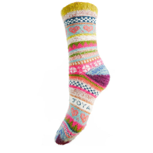 Multi Coloured Wool Blend Socks