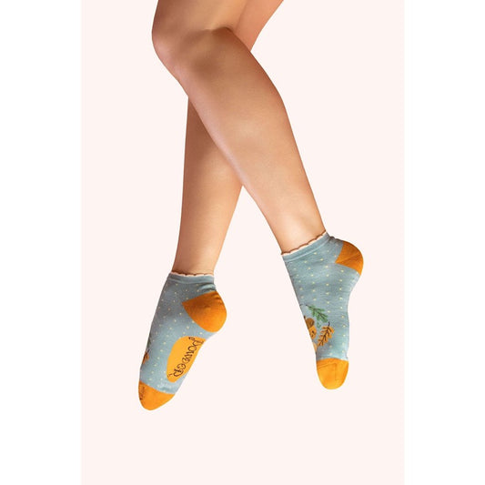 Powder Trainer Socks Happy Acorn Ice