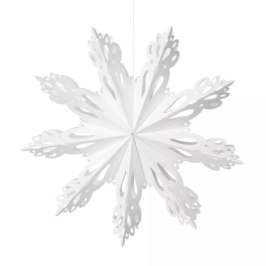 Deco Snowflake 30cm White Hanging Decoration