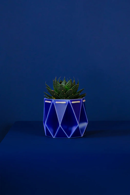 Potr Pot 15cm Navy (Self-Watering & Flat Packed)
