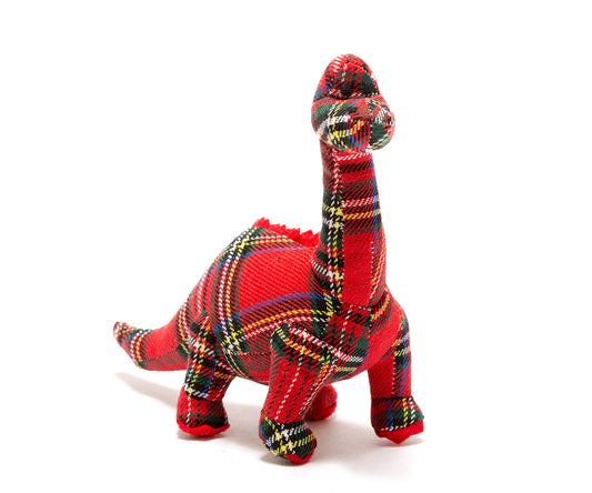 Diplodocus Rattle Red Tartan (0+)