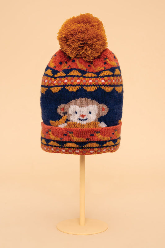 Kids Cosy Hat Monkey