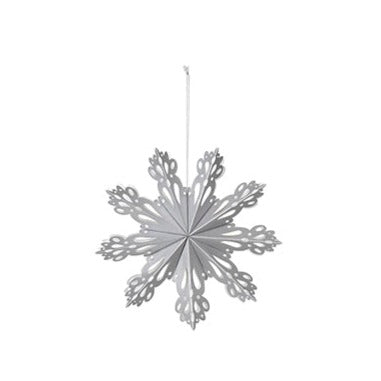 Deco Paper Snowflake 15cm Silver