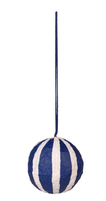 Deko Cotton Sphere Intense Blue 6cm Hanging Tree Decoration