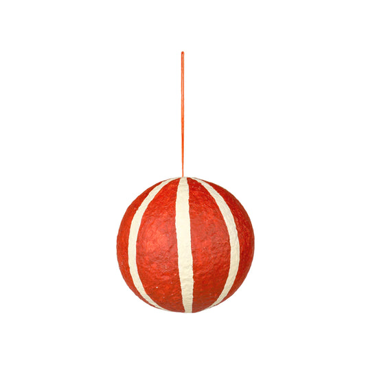 Broste Copenhagen Deko Cotton Sphere Pumpkin Orange Decoration