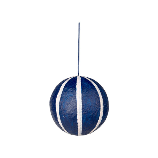 Deko Cotton Sphere Intense Blue 12cm Tree Decoration