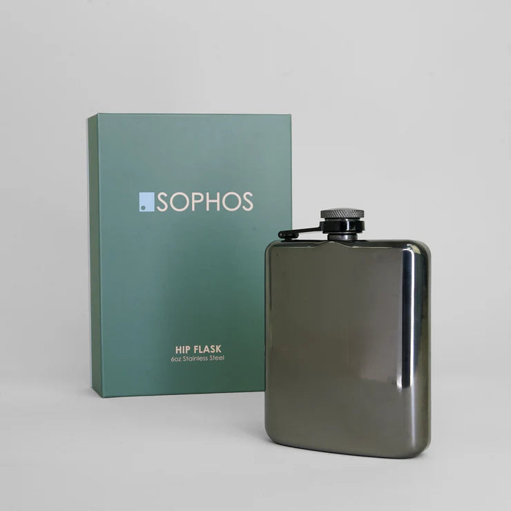 Gunmetal Traditional Hip Flask 6 Oz