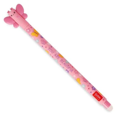 Erasable Pen Butterfly Pink Ink