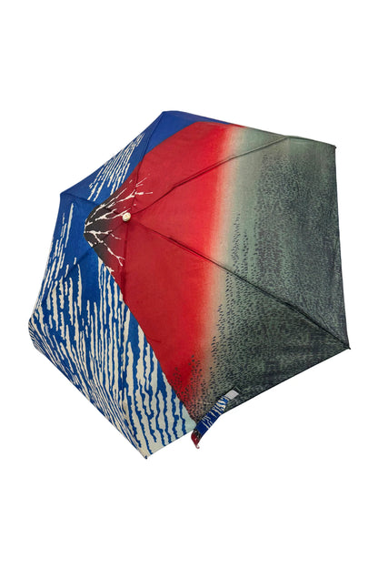 Mini Umbrella Hokusai Red Mount Fuji