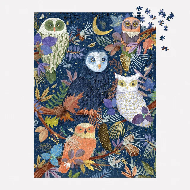 Owls At Dawn 1000 Piece Foil Puzzle
