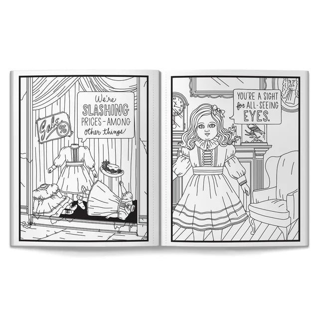 Haunted Dolls Colouring Book