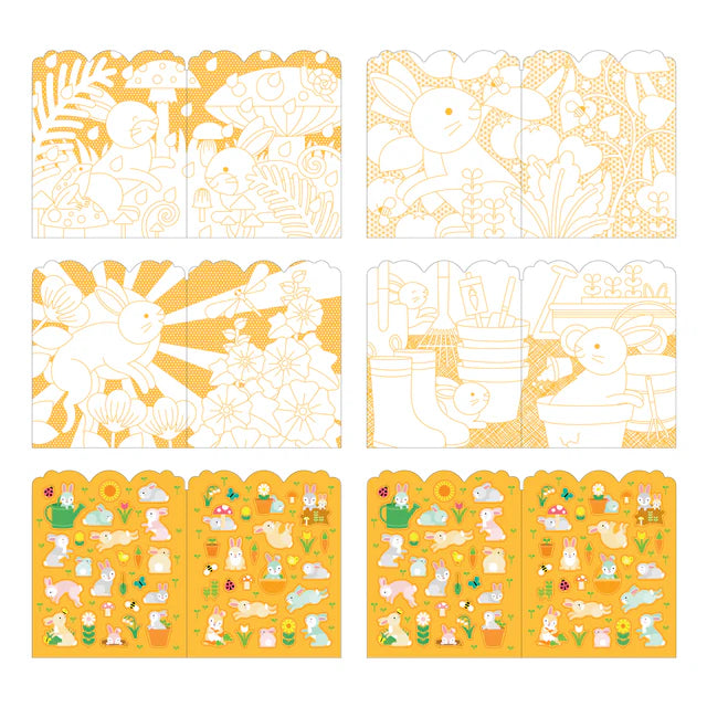 Bunnies Colouring Book & Stickers (4+)