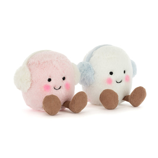 Jellycat Amuseables Toastie Pink and White Marshmallows (0+) | Jellycat Marshmallows