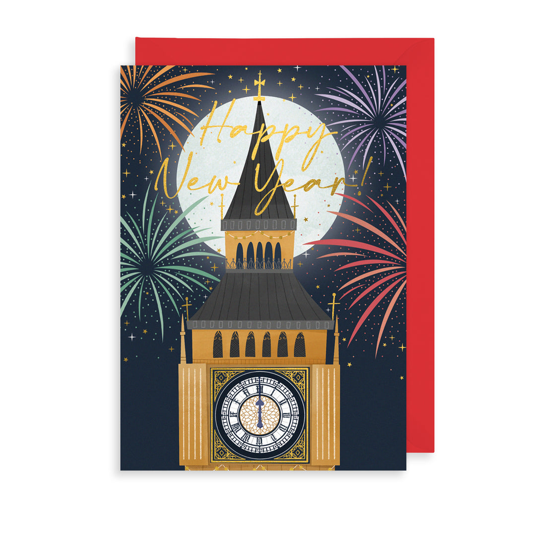 Card New Year Big Ben