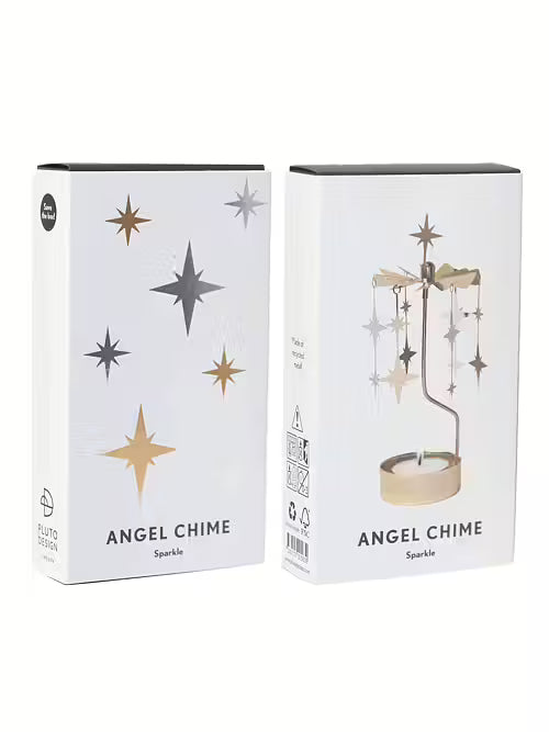 Tealight Angel Chime Sparkle (Gold)