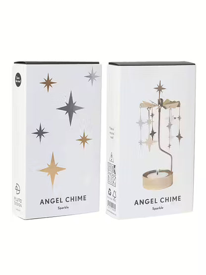 Tealight Angel Chime Sparkle (Gold)