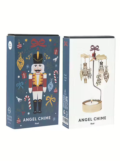 Tealight Angel Chime Noel (Gold)