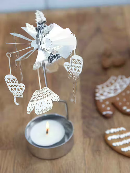 Tealight Angel Chime Winter (Silver)