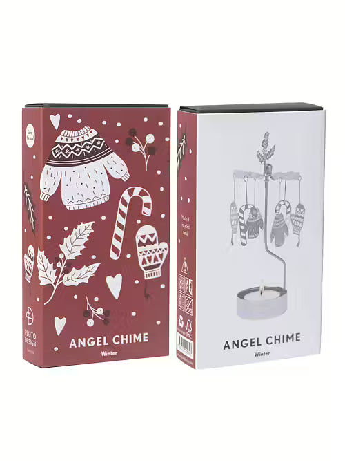 Tealight Angel Chime Winter (Silver)
