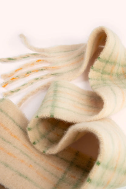 Powder Cosy Scarf Angelica (Cream/Sage)