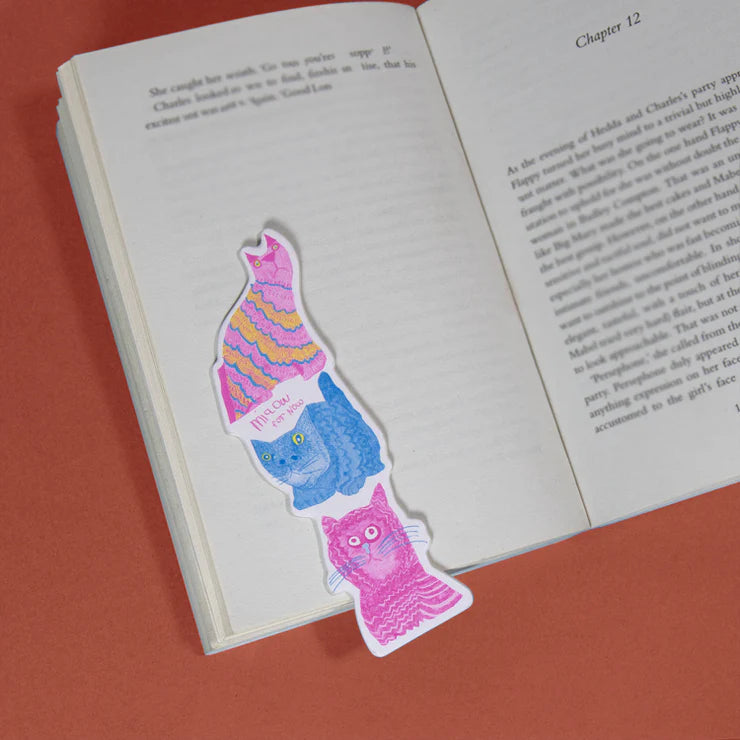 Recycled PU Bookmark - MIAOW FOR NOW