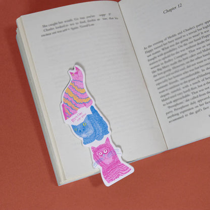 Recycled PU Bookmark - MIAOW FOR NOW