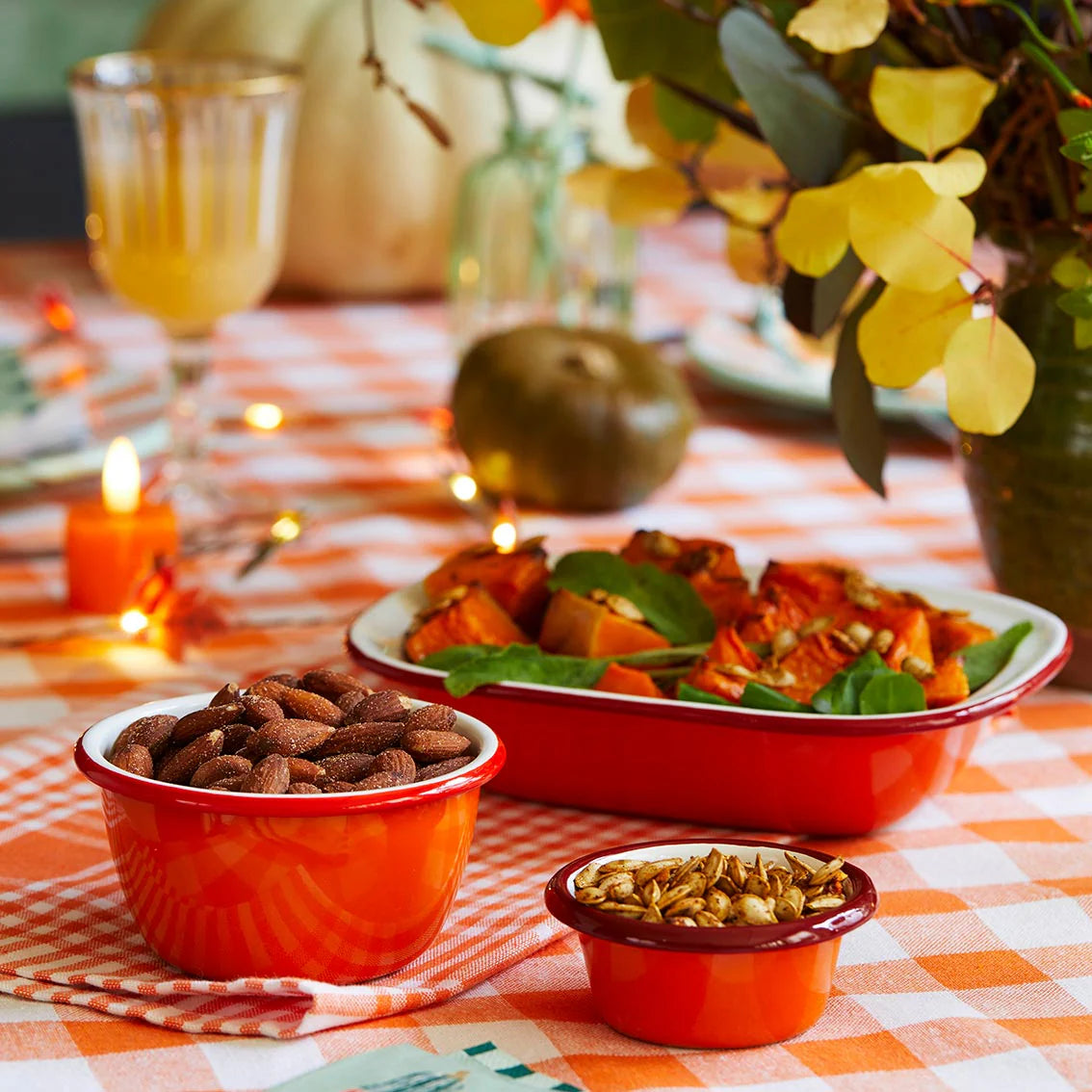 Orange "Hot Stuff" Chilli Enamel Dish - 20cm