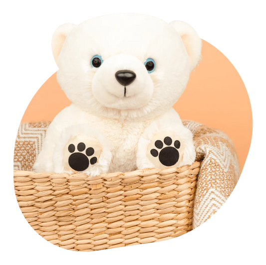 Polar Bear Soft Toy with Tracking Link