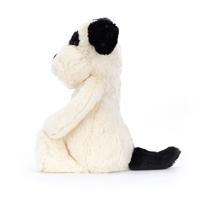Jellycat Bashful Rufferty Black & Cream Puppy (0+)